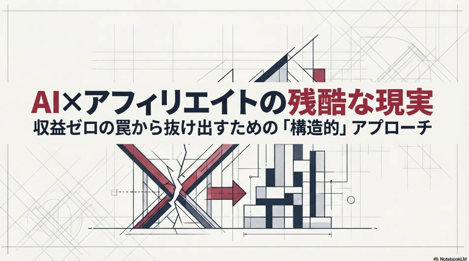 AI×アフィリエイトで稼げない人の本当の原因と脱出法を解説